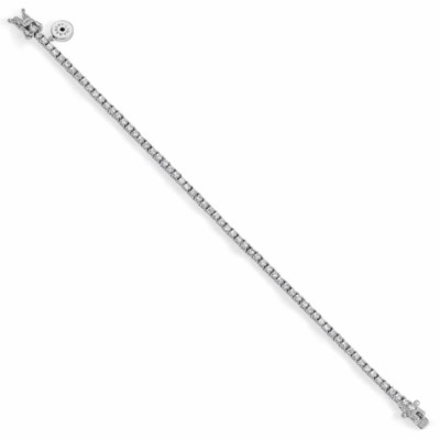Silver Bracelet For Women With White Zirconia Fine Riviere Young Bride