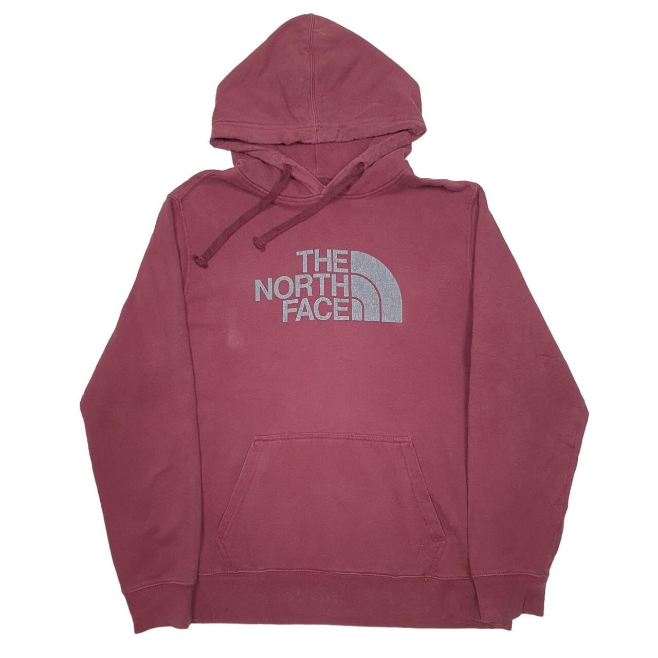 THE NORTH FACE Hoodie Spellout Cotton Jumper Sweatshirt Mens L