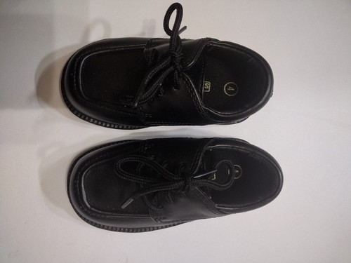 Toddlers Boys Smart Fit Black Dress Shoes- Size 4 - Picture 6 of 11