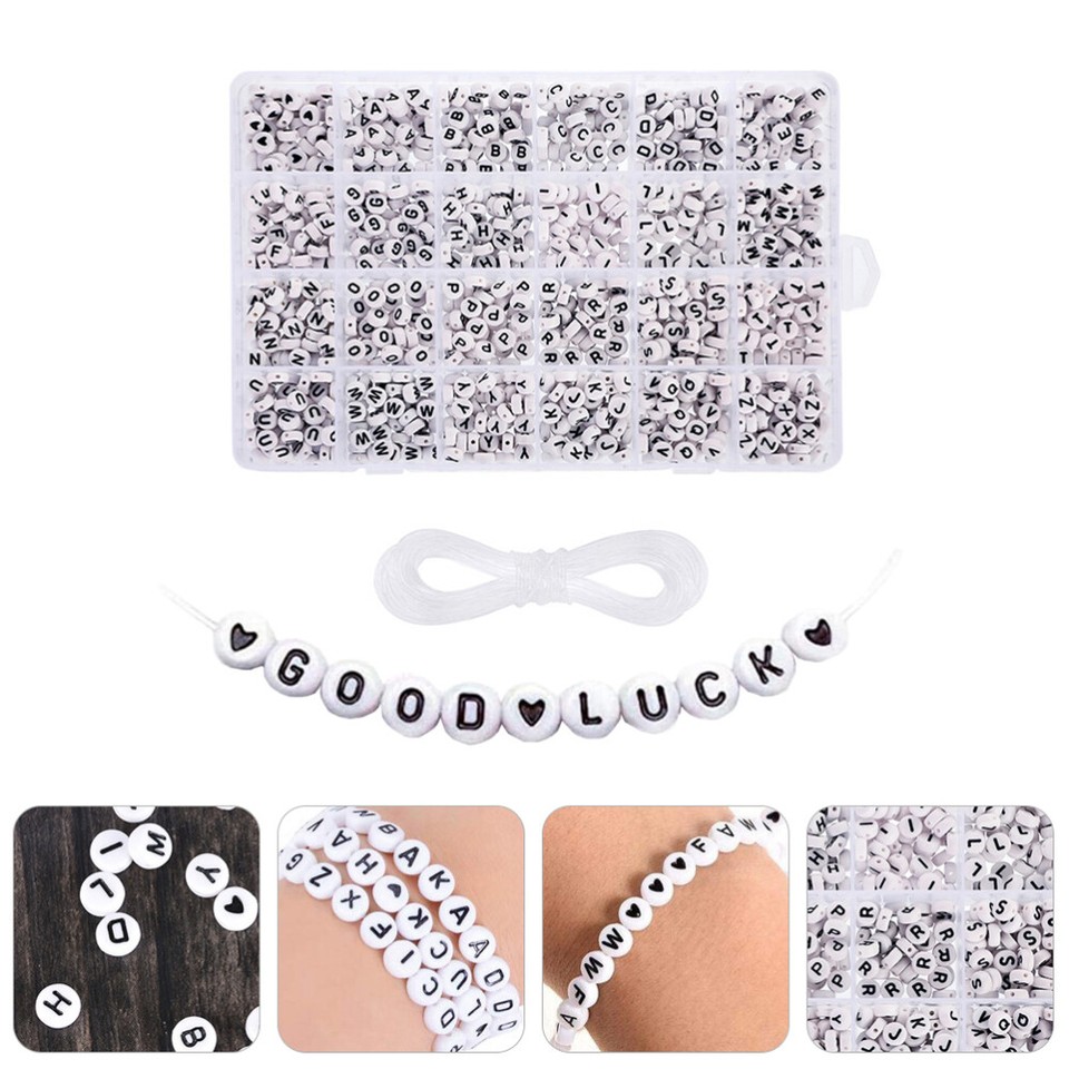 Alphabet Bead Birthday Bracelet Bead Gifts Diy Craft Bracelet Beads eBay