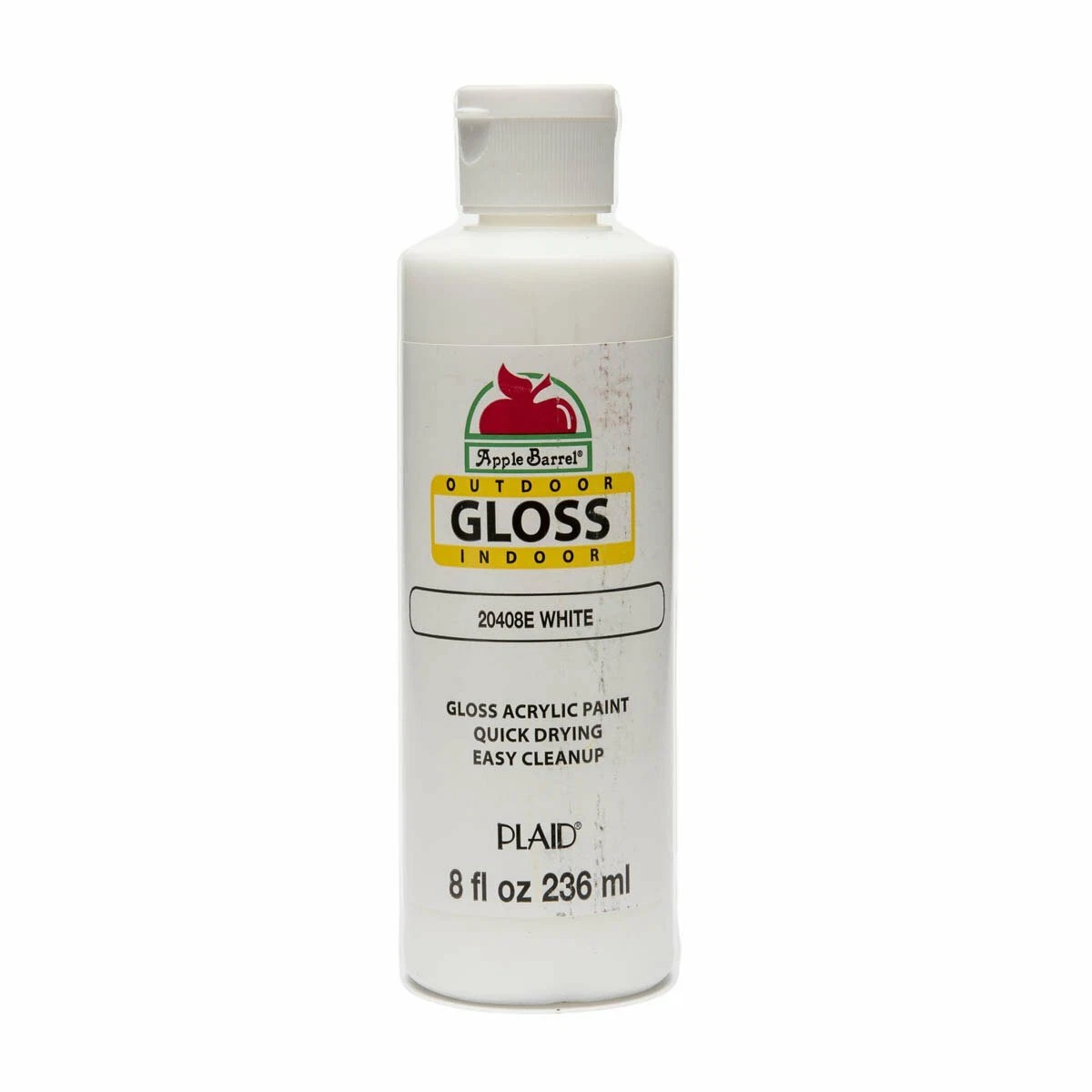 Apple Barrel Gloss Acrylic Paint in Assorted Colors (8 oz), 20408 Gloss  White