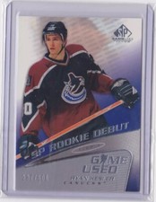 2003-04 UD SP GAME-USED SP ROOKIE DEBUT /600 RYAN KESLER #125 VANCOUVER CANUCKS