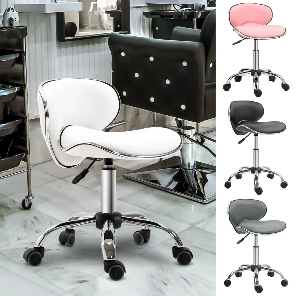 HOMCOM Ergonomischer Chefsessel Bürostuhl Computer Armlos PU Rollen 360 Drehbar