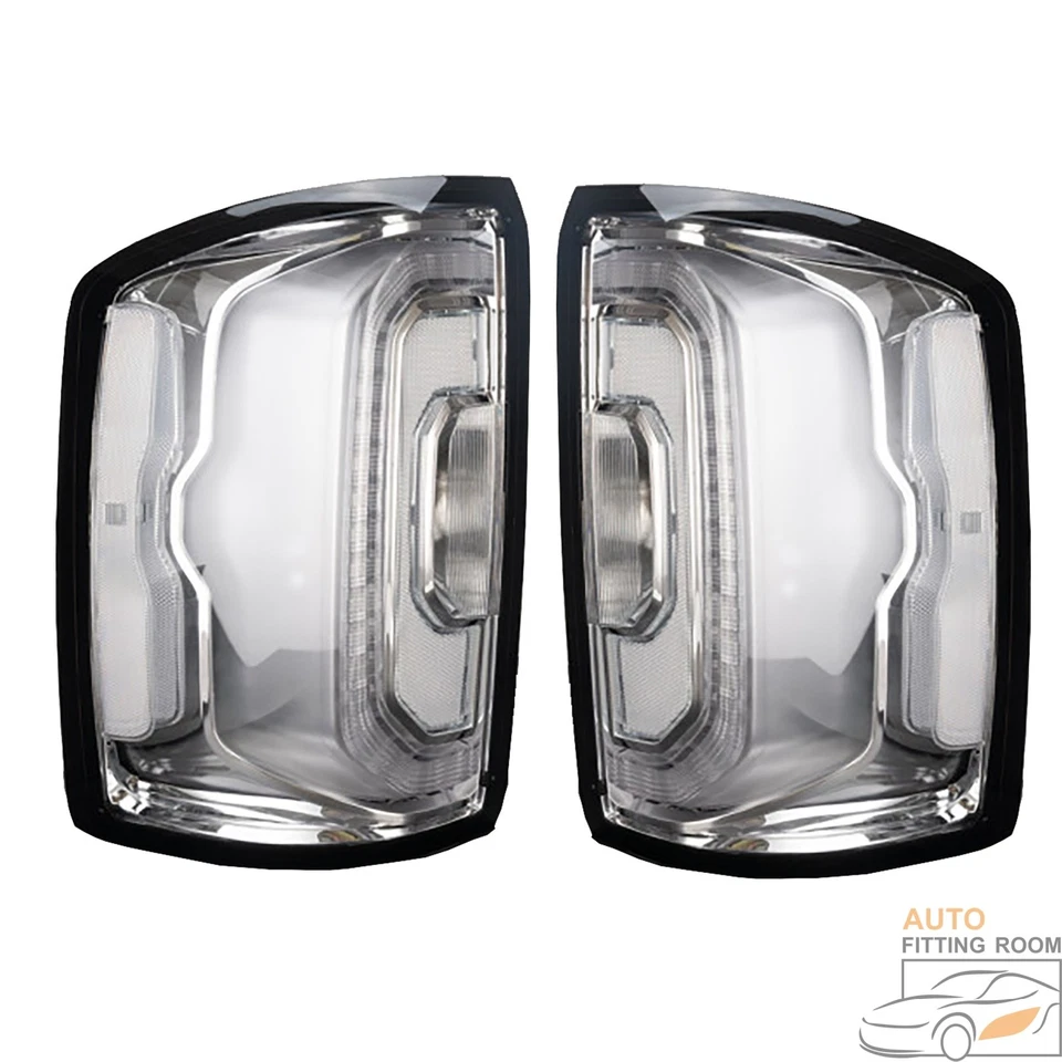 Taillight for 2014-2018 GMC Sierra 1500 Incandescent Upgrade LED White Rear Lamp - Image 2 of 4