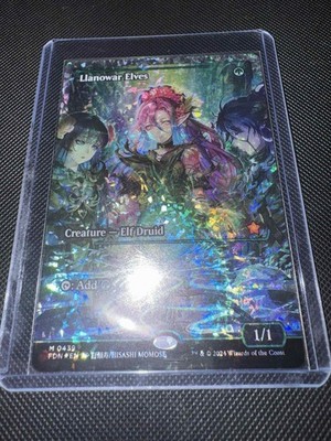 Llanowar Elves Showcase (Fracture Foil) Foundations (FDN) MTG 0439 Mythic