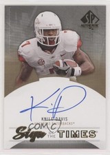 2013 SP Authentic Sign of the Times Knile Davis #ST-KD Auto 0c2