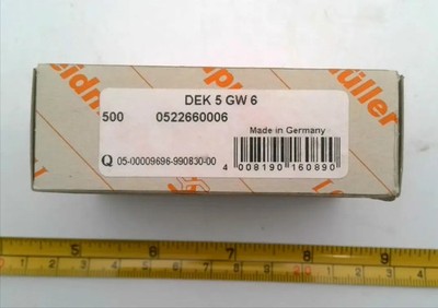 WEIDMULLER 0522660006 DEK 5 GW 6 (LOT OF 50)