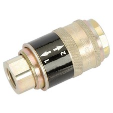 Image of Draper 1/4" BSP Female Parallel 'Safeflow' Air Line Coupling