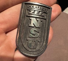 NSU ZEG Oldtimer Fahrrad Plakette Steuerkopfschild  Rarität Emblem Logo Sammler