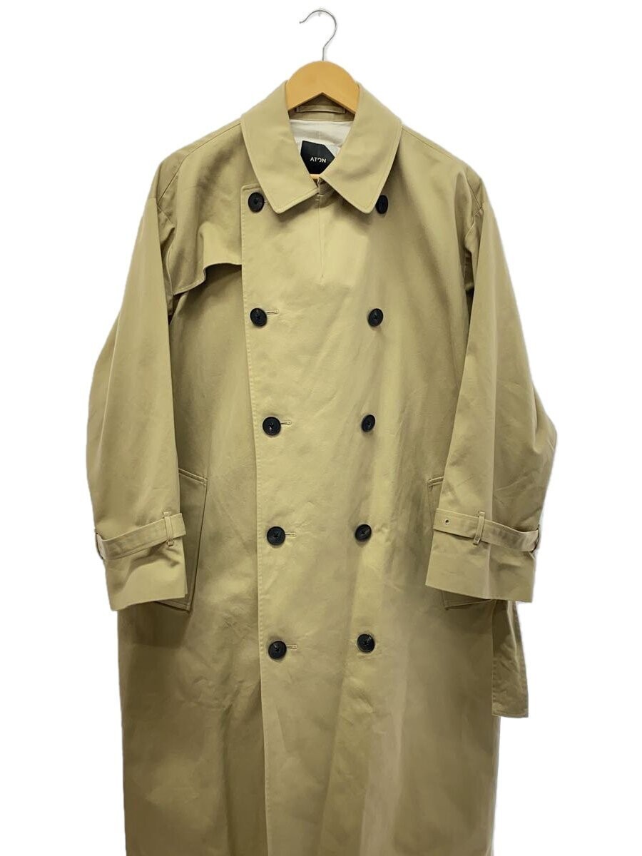 Aton Trench Coat/2/Cotton/Beg/Plain/7006762// 3361