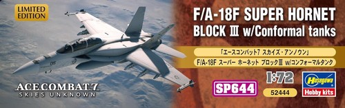 Hasegawa Creator Works Series Ace Combat 7 Skies Unknown F/A-18F Super Hornet Bl - Picture 6 of 8