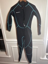SeaSkin Wetsuit Women s XS Full Body 3mm Front Zip Neoprene Surf Dive Black
