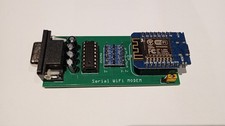 RS232 Serial to WiFi Modem using ESP8266. Use old DOS/Windows PCs on WiFi -Built