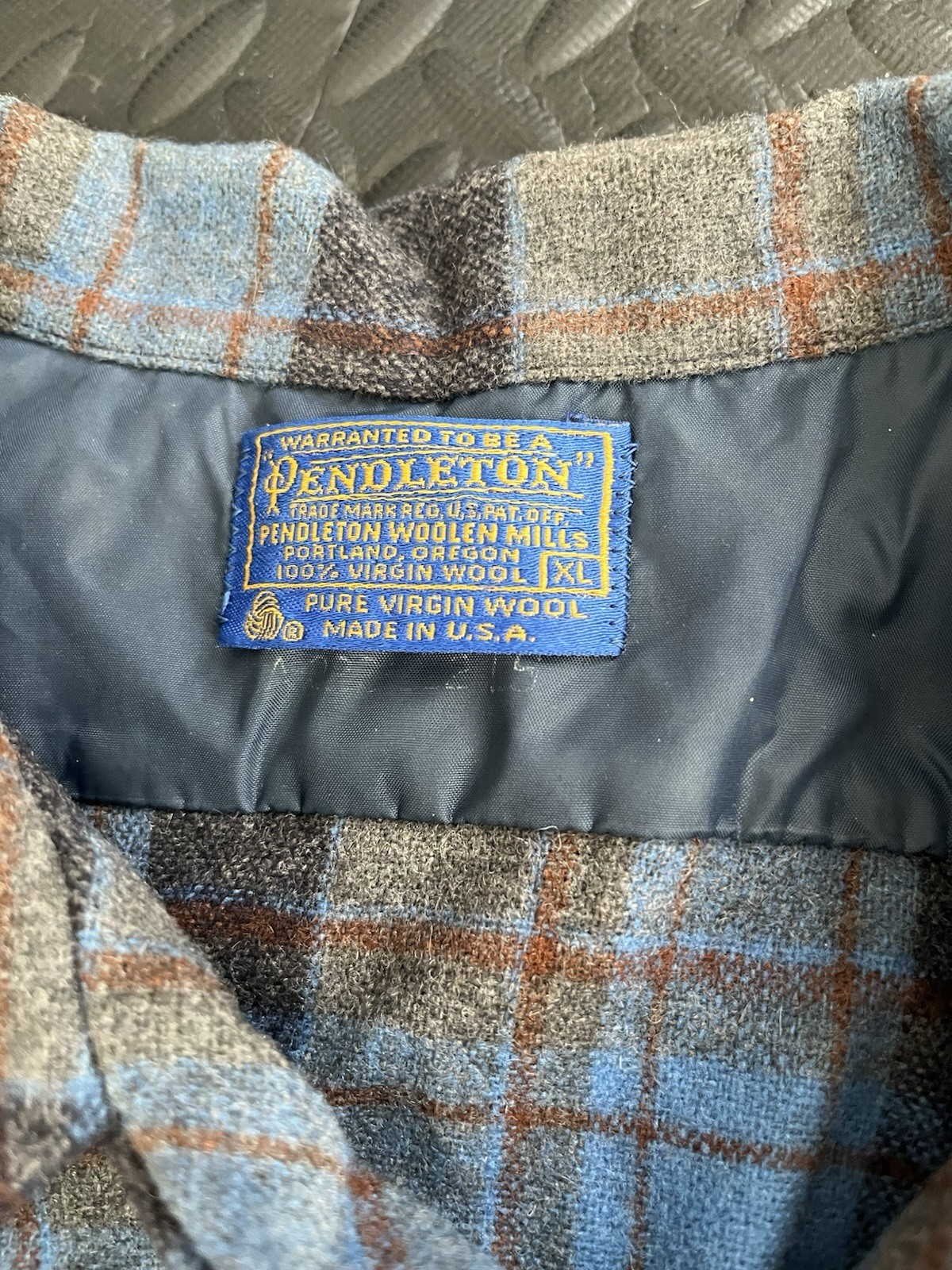 Vintage Pendleton 100% Virgin Wool Loop Collar Fl… - image 3