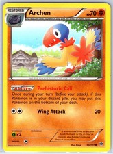 Archen 53/101 Uncommon Plasma Blast Pokemon Moderately Played