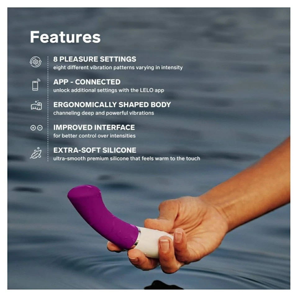 Vibrador de ciruela controlado por aplicación LELO Gigi 3 para mujer con 8 ajustes Foto 4 de 4
