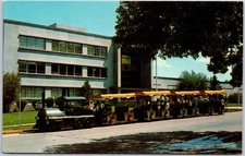 Helena Montana MT, Tour Train In Front of Chas. Russel Museum, Lawn, Postcard