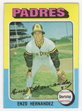 1975 Topps Enzo Hernandez San Diego Padres #84