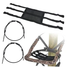 Tree Stand Seat Replacement Set with 2 Steel Cable, Replacement Tree Stand 