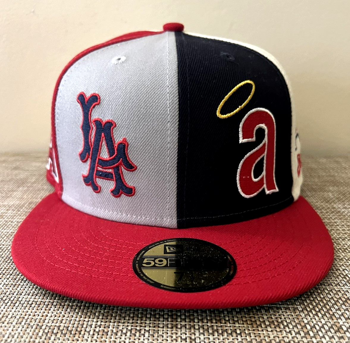 New Era MLB Los Angeles Angels Pinwheel Logo 59FIFTY Fitted Hat 7