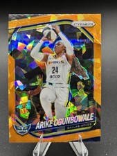 2025 Panini Prizm WNBA #73 Arike Ogunbowale Orange Ice Prizms