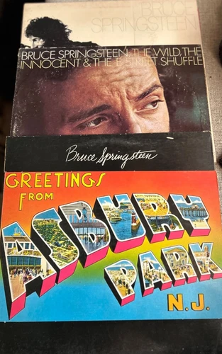 Bruce Springsteen Vinyl lot of 3,Born to Run-Wild Innocent-greetings from Asbury