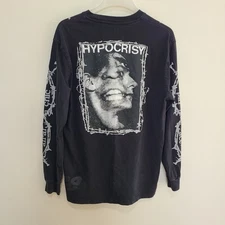 Palace X Anarchic Hypocrisy Long Sleeve Shirt Top Black Size L Men's 