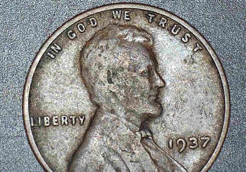 1937 No Mint Mark Wheat Penny Scarce