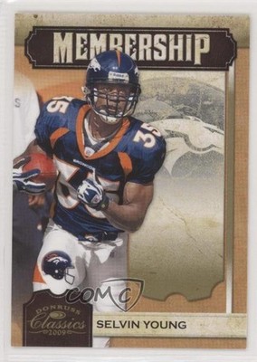 2009 Donruss Classics Membership Gold 13/100 Selvin Young #22 wd9