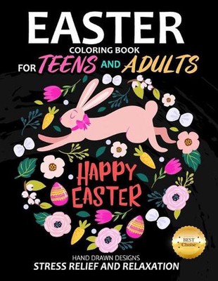 Easter Coloring Book for teens and adults by Pink Rose Press Paperback Book