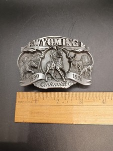 Wyoming Centennial Belt Buckle | eBay display picture 2