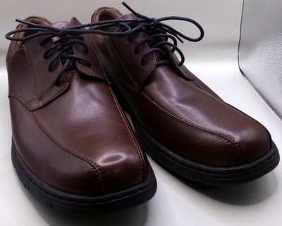 Dunham By New Balance Mens Bryce Oxfords Brown Leather Upper Shoes 12D/DAA03BR
