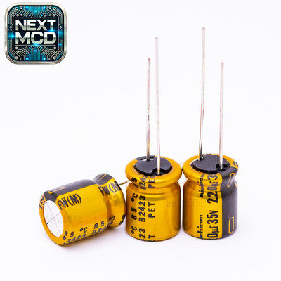 220uF 35V 1-10 Stück Elko Radial Audio 2000h 10X12.5 UFW