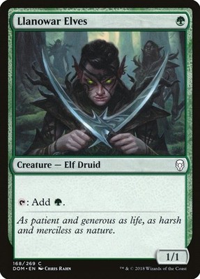 Llanowar Elves - 168 - NM - Dominaria