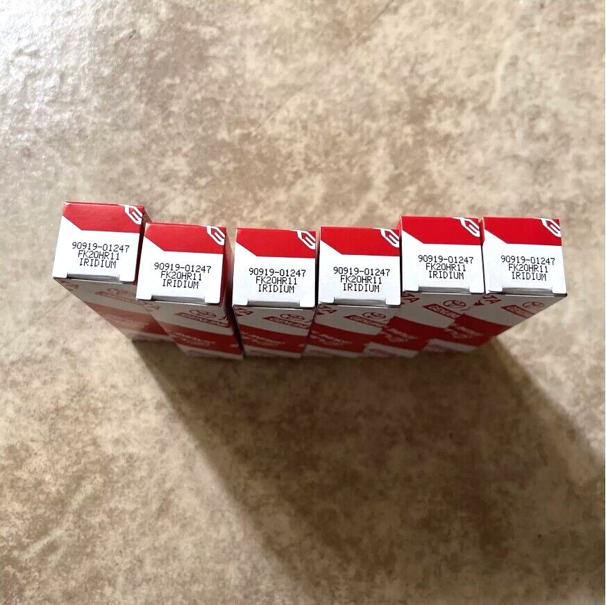 6x OEM Denso Iridium Spark Plugs 90919-01247 FK20HR11 for Sienna Lexus ES350