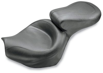 Mustang Wide Touring Two-Piece Seat - Vintage Motorcycle Street Bike 76661