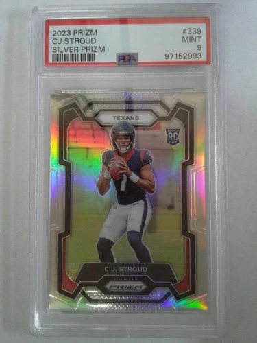 2023 Panini Prizm - Silver Prizm Rookie - #339 - CJ Stroud - PSA 9 Mint