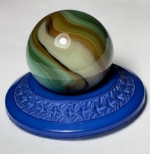 VTG Christensen Agate Corkscrew Swirl Glass Toy Marble Akro Alley CAC .64 inch