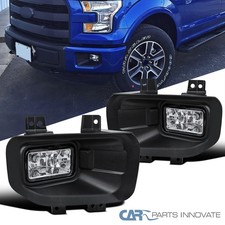 Fits 15-17 Ford F-150 Pickup Front Bumper Fog Lights Driving Lampsh10 Bulbs Lr