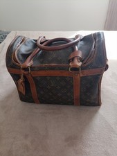 Louis Vuitton Sac de voyage Dog Carrier 40 toile monogram, cadenas clé