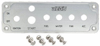 JEGS 11010 Ignition Switch/Start Button/4-Toggle Panel