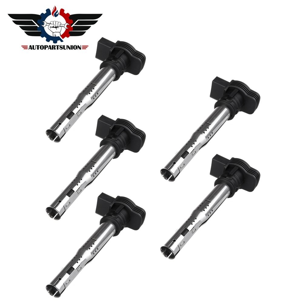 5 Ignition Coils for 2004-2013 Audi A3 2.0L Lamborghini Gallardo 2007-2009 5.0L