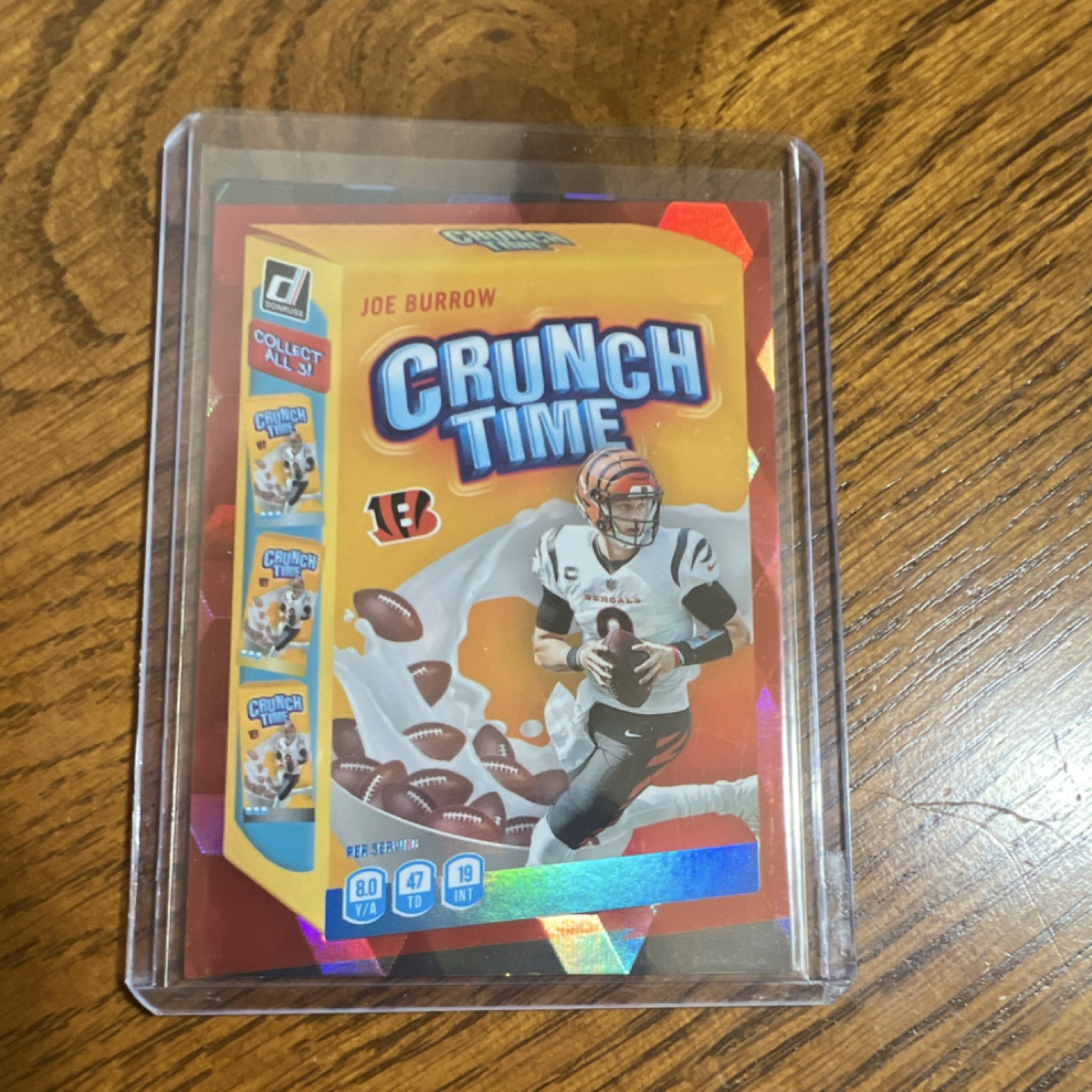Panini 2022 Donruss Crunch Time Cubic Insert Joe Burrow CT-4 /50 Bengals