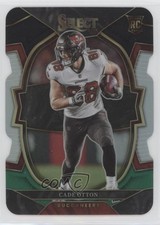 2022 Panini Select Concourse Black & Green Prizm Die-Cut Cade Otton #28 6q5