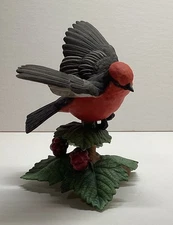 Lenox Vermilion Flycatcher Fine Porcelain Figurine Garden Bird Collection 1993