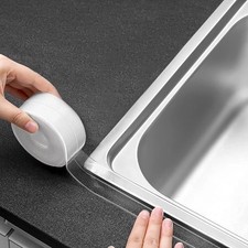 Clear Caulk Tape Waterproof Self Adhesive, Peel Stick Bathroom Chalk Tape To...