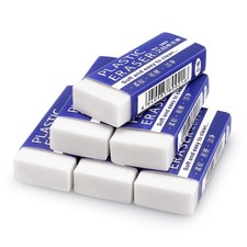 Tamaki 6 Pack Erasers, Large White Erasers for School Office, Art