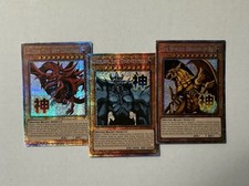 YUGIOH EGYPTIAN GOD SET SLIFER/OBELISK/RA STARLIGHT RARE RA05-EN128/129/130