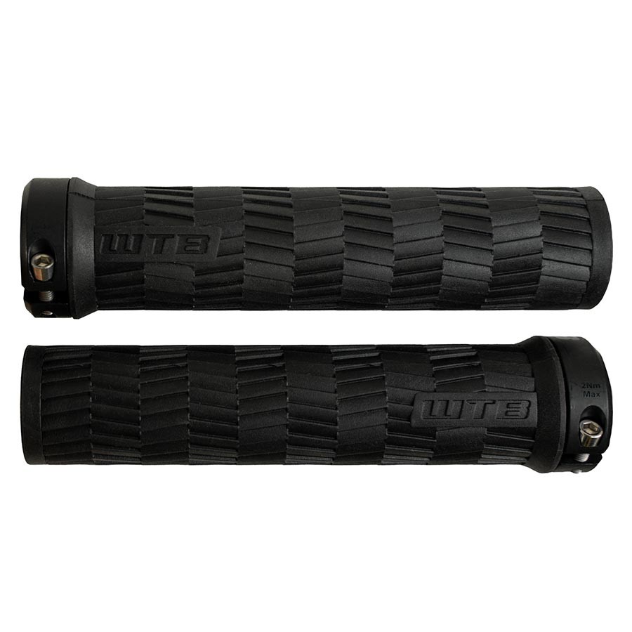 WTB Burr Single Lock-On Mountain Bike Handlebar Grips 138mm Soft Rubber Black 5590₽