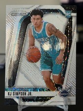 2024-2025 Panini Prizm - KJ Simpson Jr. White Sparkle RC SP #247 Hornets NBA